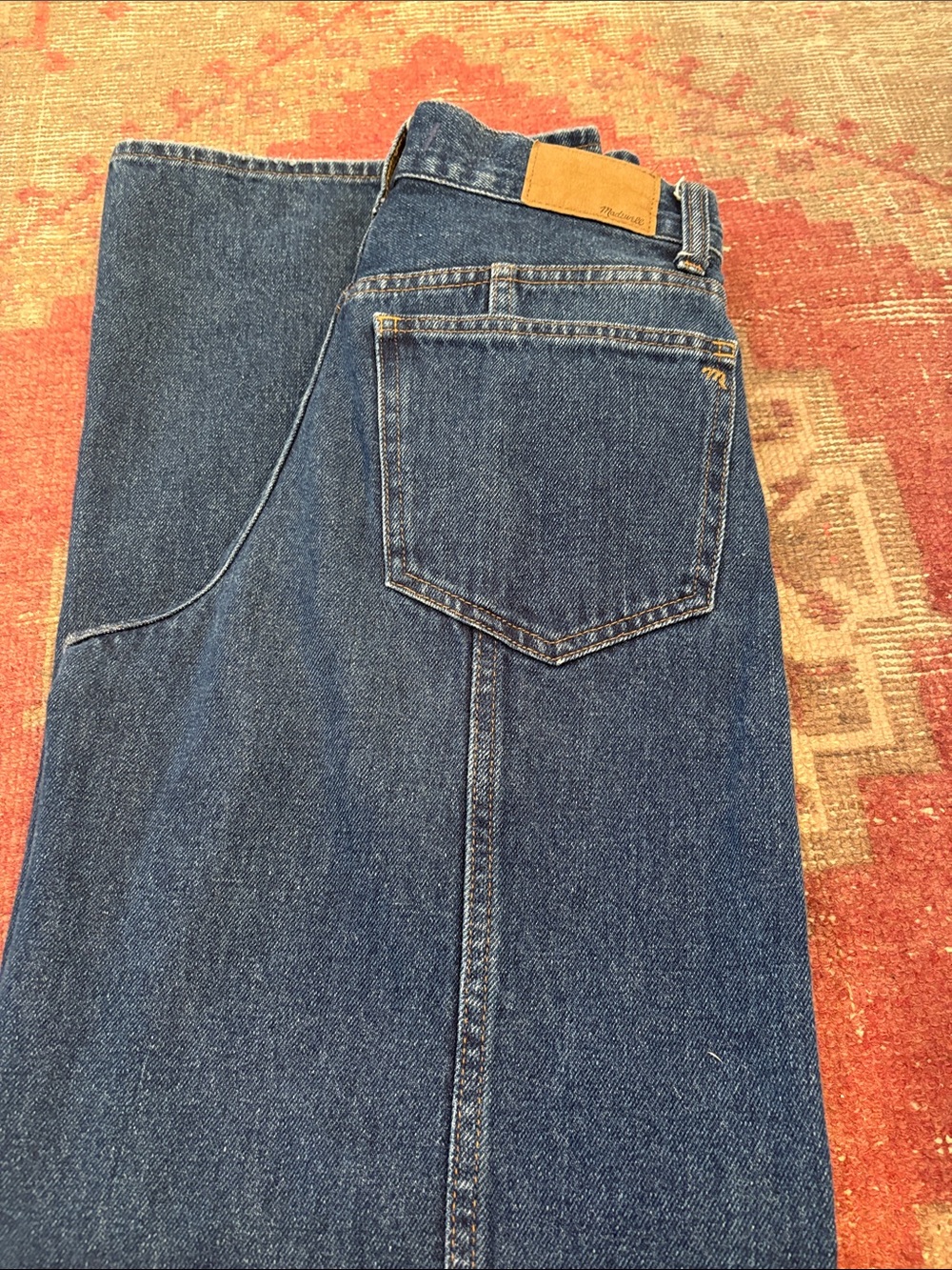 Madewell Jeans Womens 25 Superwide Leg High Rise Carrington Wash Boho - Picture 4 of 4
